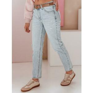 Női slim fit farmer nadrág övvel SLIMLEN kék kép