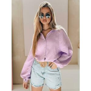 MUSLINEA oversize muszlin női ing, áfonya kép