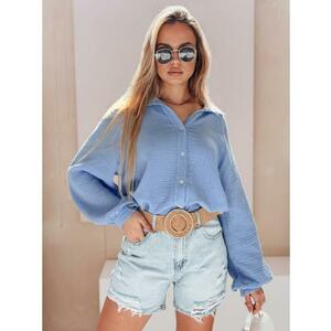 MUSLINEA kék oversize muszlin női ing kép
