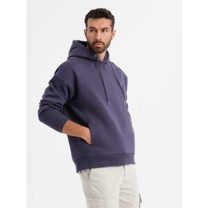Unisex pulóver zsebekkel és kapucnival - lila V13 OU-SNBC-0105 kép