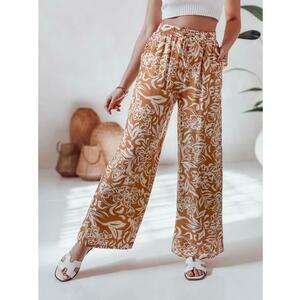 Női TROPICAL SUN széles szárú nadrág camel kép