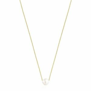 Tous Tous Elegáns, aranyozott nyaklánc gyönggyel Gloss 111232560 kép