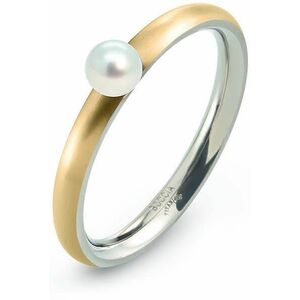 Boccia Titanium Boccia Titanium Aranyozott titán gyűrű gyönggyel 0145-02 56 mm kép
