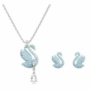 Swarovski Swarovski Bájos ékszerszett kristályokkal Iconic Swan 5660597 (fülbevaló, nyaklánc) kép