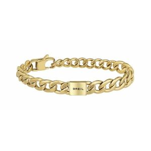 BREIL BREIL Stílusos, aranyozott férfi karkötő Logomania TJ3069 kép