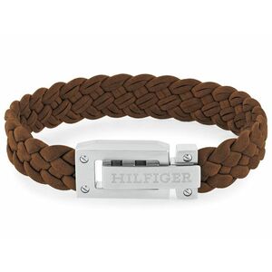 Tommy Hilfiger Tommy Hilfiger Barna bőr karkötő férfiaknak 2790516 kép