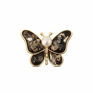JwL Luxury Pearls JwL Luxury Pearls Gyöngy bross 2 az 1-ben, valódi fehér gyönggyel és gyöngyházzal JL0819 kép