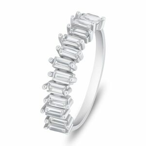 Brilio Silver Brilio Silver Csillogó ezüst gyűrű átlátszó cirkónium kövekkel RI096W 54 mm kép