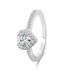 Brilio Silver Brilio Silver Romantikus ezüst gyűrű Szív RI047W 60 mm kép