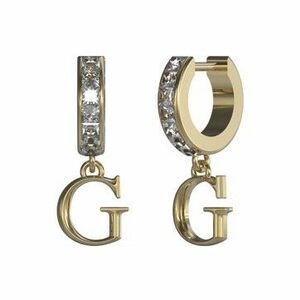 Guess Guess Stílusos aranyozott fülbevaló kristályokkal Huggie Me JUBE03148JWYGT/U kép