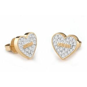 Guess Guess Romantikus aranyozott fülbevaló kristályokkal Studs Party JUBE02173JWYGT/U kép