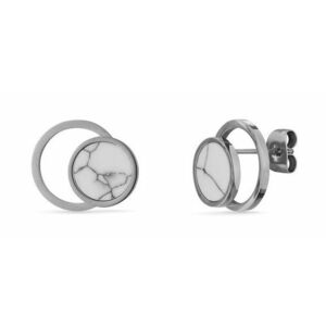 Vuch Vuch Modern acél fülbevaló márvánnyal Silver Hirea kép