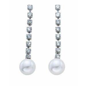 CRYSTalp CRYSTalp Elegáns fülbevaló kristályokkal és gyöngyökkel 42112.R kép