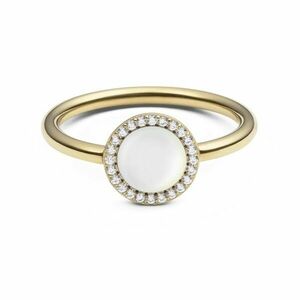 Daniel Wellington Daniel Wellington Aranyozott gyűrű gyöngyökkel és kristályokkal Audrey DW0040129 62 mm kép