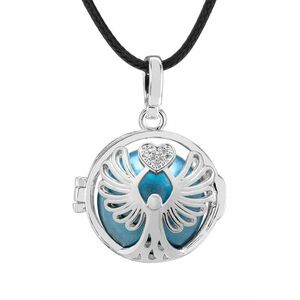 MUMMY BELL MUMMY BELL Női nyaklánc kék metál csengővel Üzenet K10PMM18 kép