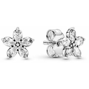 Pandora Pandora Csillogó ezüst fülbevalók Sparkling Snowflakes 299239C01 kép