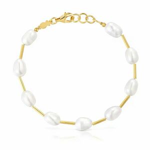 Tous Tous Elegáns, aranyozott karkötő igazgyöngyökkel Gloss 1004121300 kép