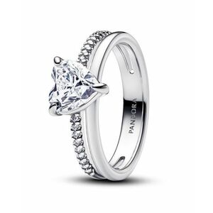 Pandora Pandora Csillogó ezüst gyűrű cirkónium kövekkel Timeless 193100C01 60 mm kép