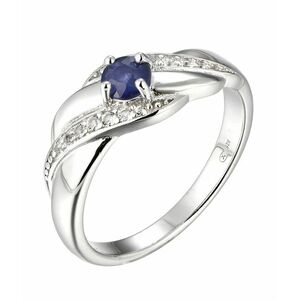 Brilio Silver Brilio Silver Gyönyörű ezüst gyűrű zafírral Precious Stone SR08997B 54 mm kép