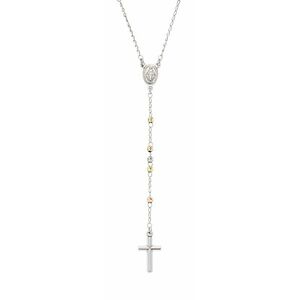 Amen Amen Ezüst tricolor nyaklánc Rosary CRO30BBRGD kép
