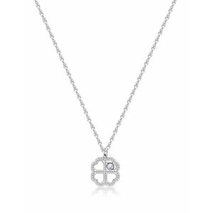 S'Agapõ S'Agapõ Acél nyaklánc Négylevelű lóhere Lucky Light SKT39 kép