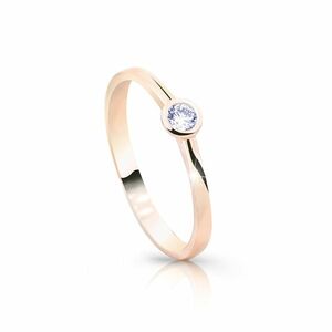 Cutie Jewellery Cutie Jewellery Z8006-10-X-4 Gyengéd csillogó rózsaszín arany gyűrű 48 mm kép