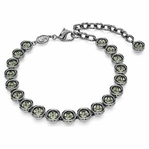 Swarovski Swarovski Stílusos karkötő fekete kristályokkal Imber Tennis 5689421 23 cm kép