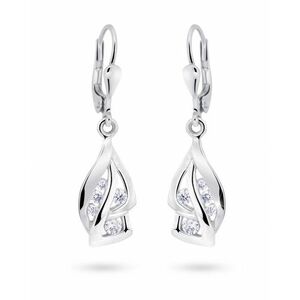 Cutie Jewellery Cutie Jewellery Luxus fehér arany fülbevaló csillogó cirkónium kövekkel Z8045-55-10-X-2 kép