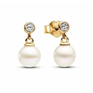 Pandora Pandora Aranyozott fülbevaló gyöngyökkel Shine Timeless 263153C01 kép