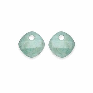 Sparkling Jewels Sparkling Jewels Zöld amazonitból készült medálok fülbevalókhoz EAGEM57-CC kép