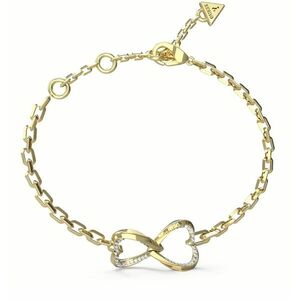 Guess Guess Gyengéd aranyozott karkötő szívvel Mon Amour JUBB04618JWYG 14, 5 cm kép