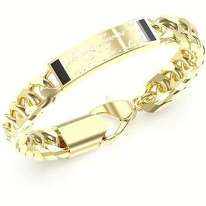 Guess Guess Aranyozott karkötő férfiaknak Inscription JUMB04401JWYG 21 cm kép