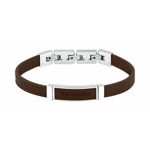Trussardi Trussardi Barna bőr karkötő férfiaknak T-Leather TJAXZ06 kép