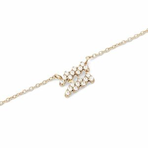 Daniel Wellington Daniel Wellington Időtlen aranyozott nyaklánc Vízöntő Crystal Zodiac DW00400929 kép