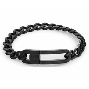 Calvin Klein Calvin Klein Fekete férfi acél karkötő Link 35000133 kép