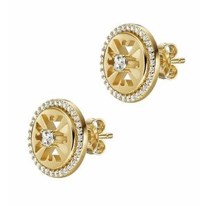 Emporio Armani Emporio Armani Divatos, aranyozott fülbevaló cirkónium kövekkel EG3596710 kép