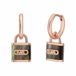Michael Kors Michael Kors Aranyozott karika fülbevaló gyöngyházzal Kors Lock MKC1743TL791 kép