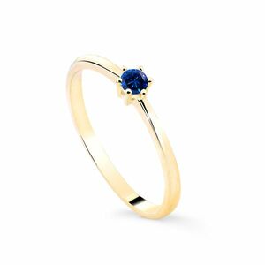 Cutie Diamonds Cutie Diamonds Minimalista sárga arany gyűrű zafírral DZ8011-SF-X-1 54 mm kép