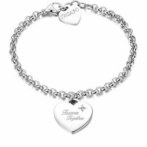 S'Agapõ S'Agapõ Acél karkötő Be My Always Forever Together SBM16 kép