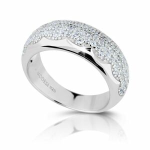 Modesi Modesi Csillogó ezüst gyűrű cirkónium kövekkel M01611 56 mm kép