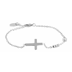 Troli Troli Minimalista acél karkötő kereszttel VCBW024S kép