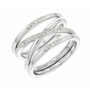 Calvin Klein Calvin Klein Modern acél gyűrű kristályokkal Minimal Linear 35000203 52 mm kép