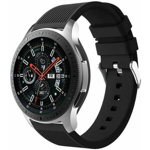 4wrist 4wrist Szilikon szíj Samsung Galaxy Watch-hoz 6/5/4 - Fekete kép