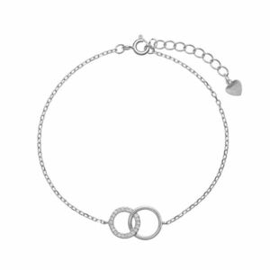 AGAIN Jewelry AGAIN Jewelry Ezüst karkötő összekapcsolt karikákkal AJNR0003 kép