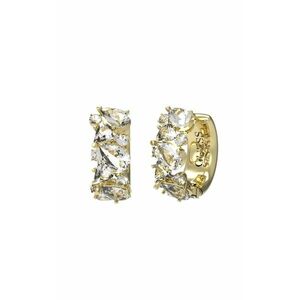 Guess Guess Divatos aranyozott karika fülbevaló kristályokkal Wonderlights JUBE04411JWYGT/U kép