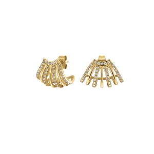 Rosefield Rosefield Káprázatos aranyozott fülbevaló Swarovski kristályokkal JECCG-J1029 kép