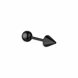 S'Agapõ S'Agapõ Piercing fekete single fülbevaló Rogue SRG23 - 1 db kép