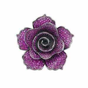 Oliver Weber Oliver Weber Csillogó virágos bross kristályokkal Peony 58053 kép