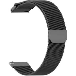 4wrist 4wrist Milánói óraszíj - Fekete 22 mm kép