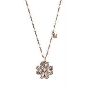 Emporio Armani Emporio Armani Gyönyörű aranyozott nyaklánc Négylevelű lóhere cirkónium kövekkel EG3609221 kép